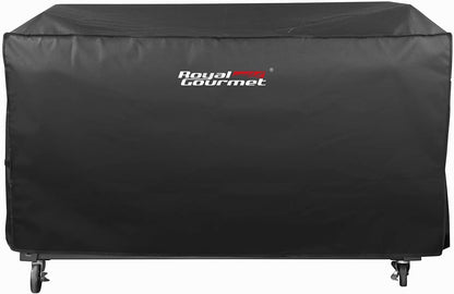 Royal Gourmet CR6008 60" Grill Cover, Durable Oxford Polyester Outdoor BBQ Cover for Flat Top Griddle, Water Resistant, Weather Protection, Black