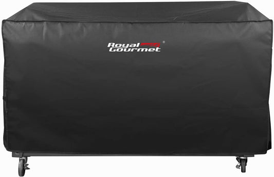 Royal Gourmet CR6008 60" Grill Cover, Durable Oxford Polyester Outdoor BBQ Cover for Flat Top Griddle, Water Resistant, Weather Protection, Black
