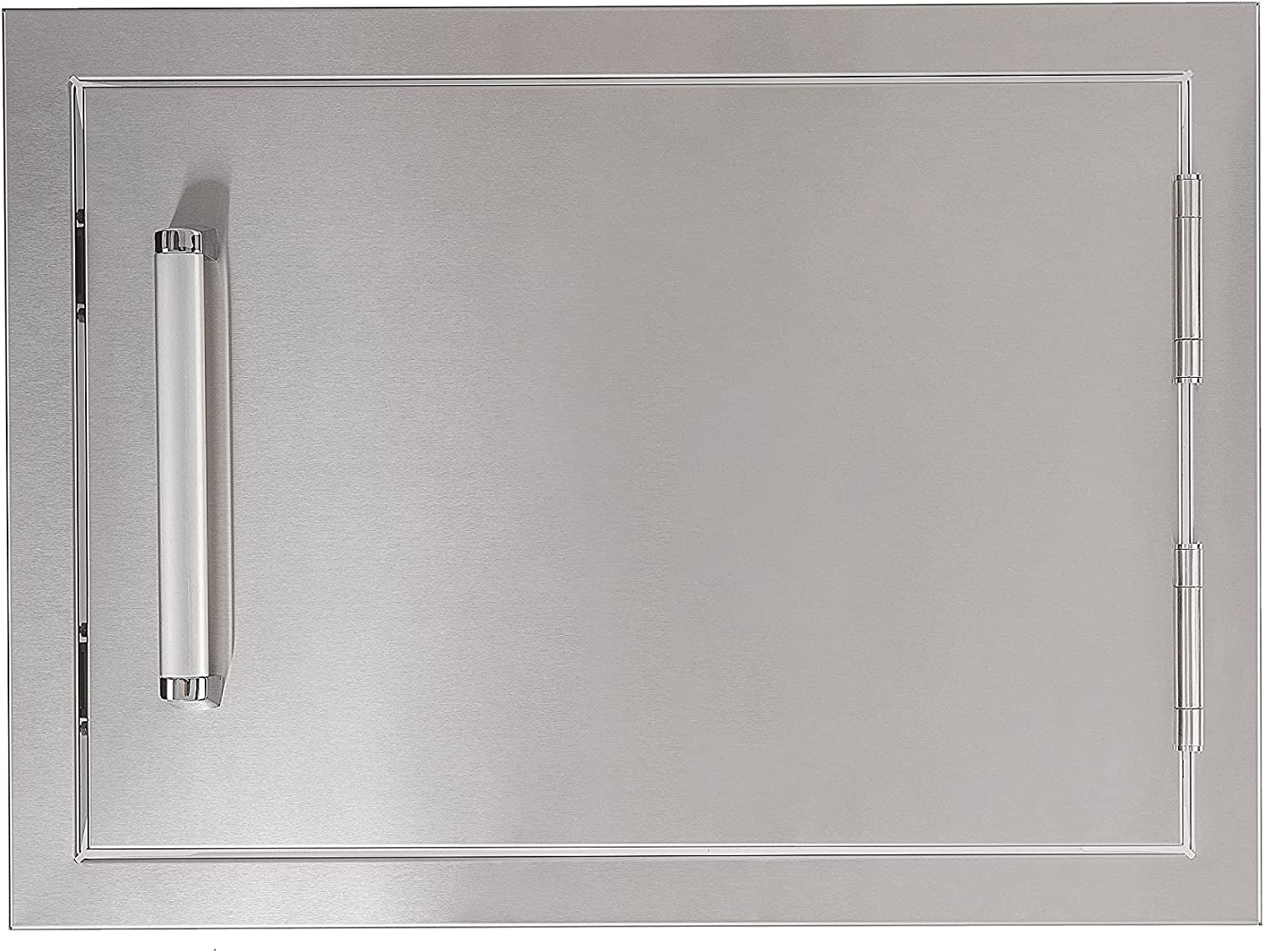 Outdoor Kitchen BBQ Access Door,20X14 Inch,304 Stainless Steel Single Horizontal Door for Grilling Station or BBQ Island, Silver (CBASDH2014), 20X14 in Horizontal