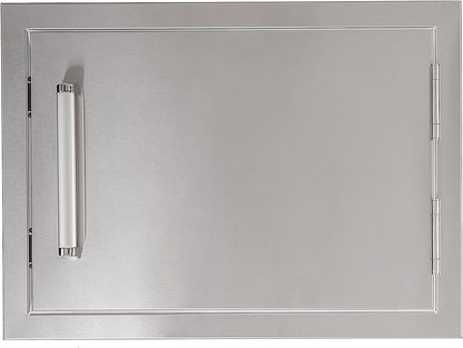 Outdoor Kitchen BBQ Access Door,20X14 Inch,304 Stainless Steel Single Horizontal Door for Grilling Station or BBQ Island, Silver (CBASDH2014), 20X14 in Horizontal