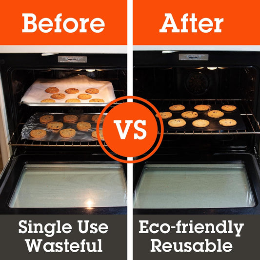 Grilling Mat 2 Pack (13.25"X18")- Heavy Duty 100% Non-Stick Reusable BBQ Grilling Sheet & Pan Liner - Use in Outdoor Barbecue Grill & Indoor Oven - Heat Safe up to 500° F - Great Gift for Father'S Day