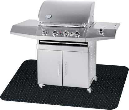 48 X 36 Inches Grill Mat Grill and Garage Protective Mat, Protects Decks and Patios from Grease Splashes, PVC Flame Retardant Material