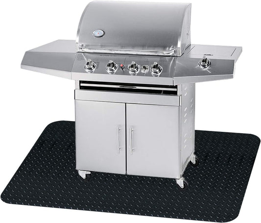 48 X 36 Inches Grill Mat Grill and Garage Protective Mat, Protects Decks and Patios from Grease Splashes, PVC Flame Retardant Material