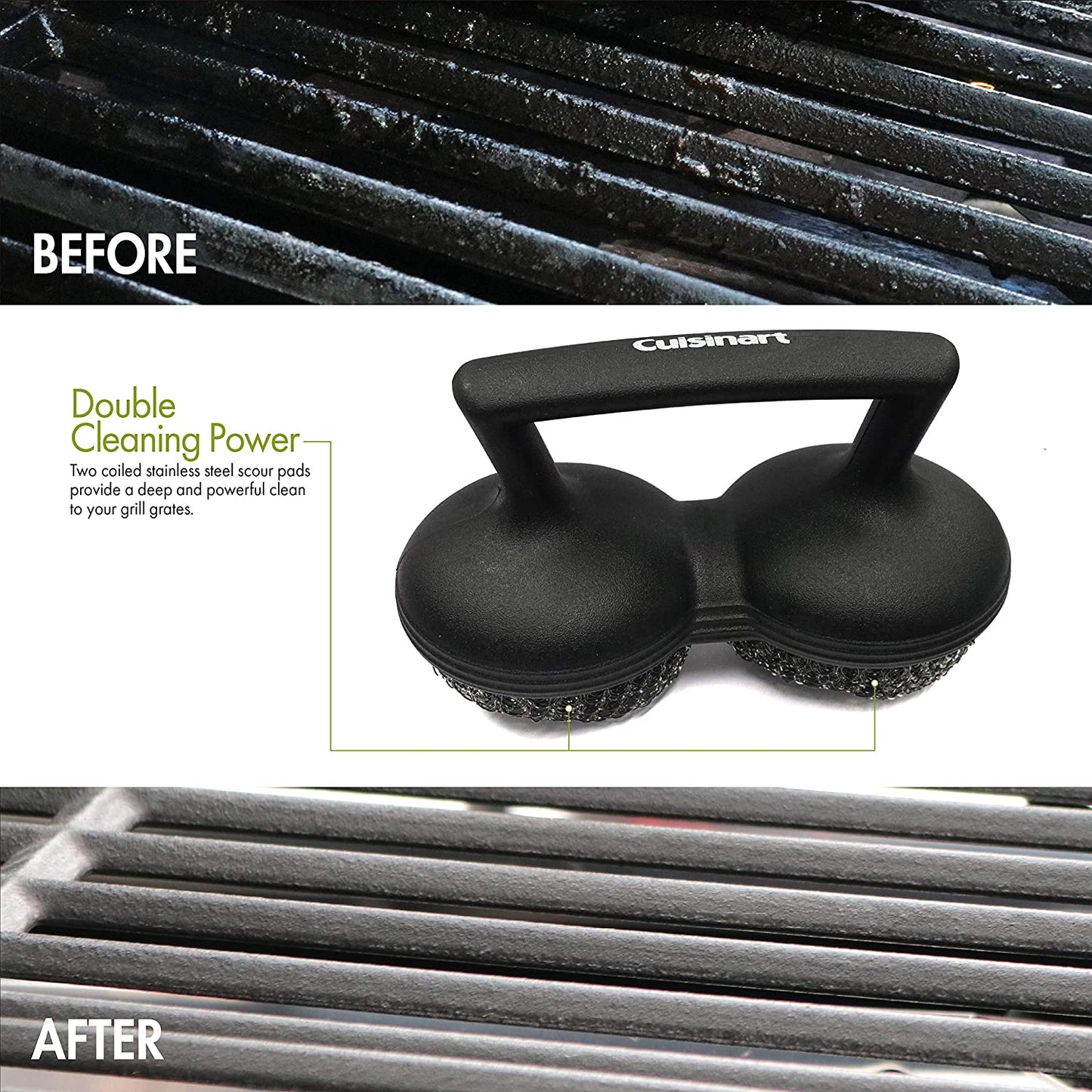 CCB-505 Power Scour Grill Brush, Black