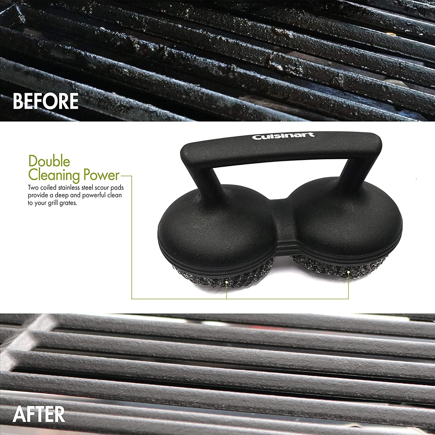 CCB-505 Power Scour Grill Brush, Black