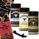 Kinders BBQ Rub Seasoning 3 PK Bundle (16.7 Oz) Prime Steak with Black Garlic & Truffle, Kinder'S Buttery Steakhouse, Kinder'S the Blend Seasoning with Salt, Pepper & Garlic + Guide & Opener 5 Items!