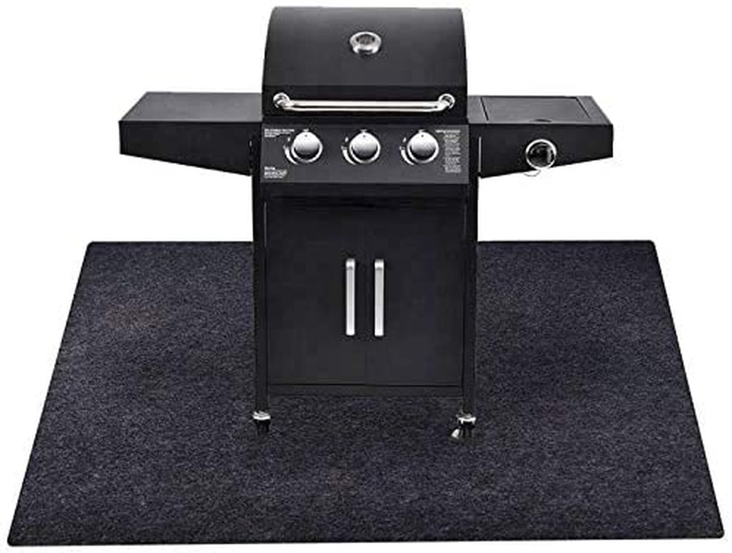 Under the Grill Protective Deck and Patio Mat, 36 X 48 Inches, Use This Absorbent Grill Pad Floor Mat for Your BBQ Grilling Gear Gas Electric Grill without Grease Splatter and Other Messes