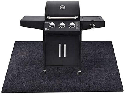 Under the Grill Protective Deck and Patio Mat, 36 X 48 Inches, Use This Absorbent Grill Pad Floor Mat for Your BBQ Grilling Gear Gas Electric Grill without Grease Splatter and Other Messes
