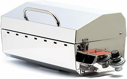 Stow and Go Propane Tabletop and Mountable Grill - Stainless Steel Gas Grill with Foldable Legs | Great for Camping, Boating, Picnics, Barbeques & More |13,000 Btus - (58130)