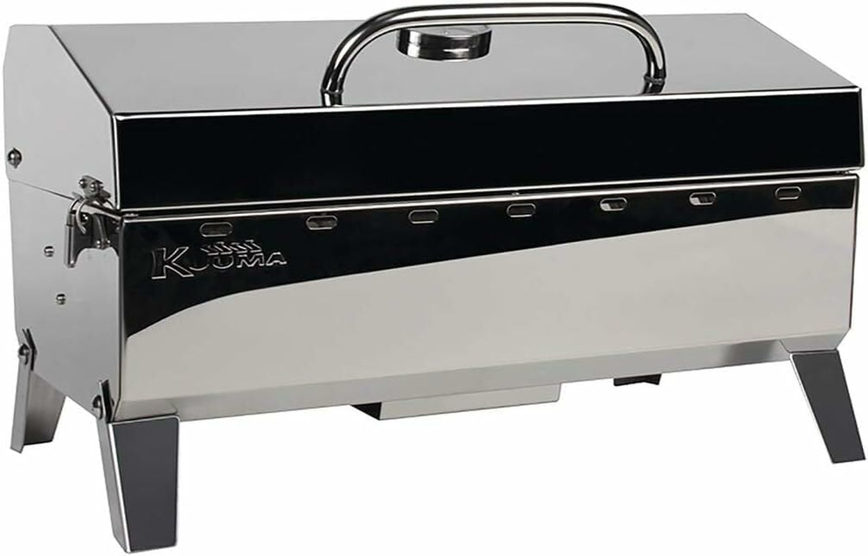 Stow and Go Propane Tabletop and Mountable Grill - Stainless Steel Gas Grill with Foldable Legs | Great for Camping, Boating, Picnics, Barbeques & More |13,000 Btus - (58130)