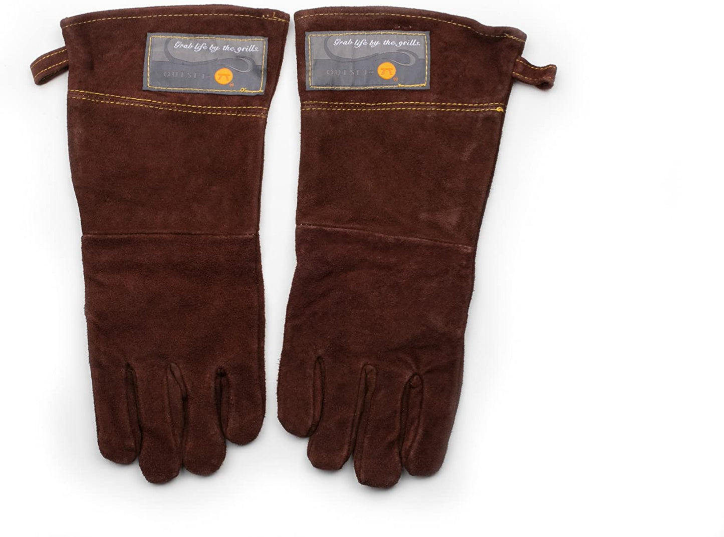 F234 Small/Large Grill Gloves, Brown Leather