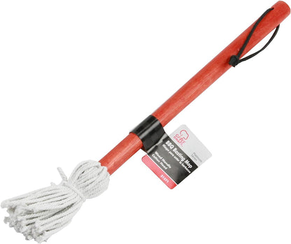 Chef Craft Select BBQ Basting Mop, 15 Inches in Length, Red/White