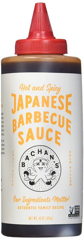 Image of Bachan'S - the Original Japanese Barbecue Sauce - Hot and Spicy, 16 Ounces. Small Batch, Non GMO, No Preservatives, Vegan and BPA Free.