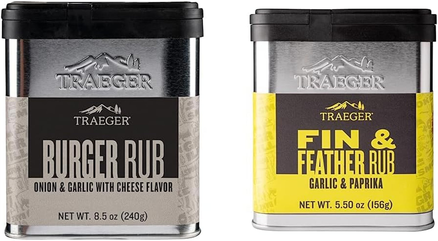 Burger Rub & SPC176 Fin and Feather Rub with Garlic and Paprika