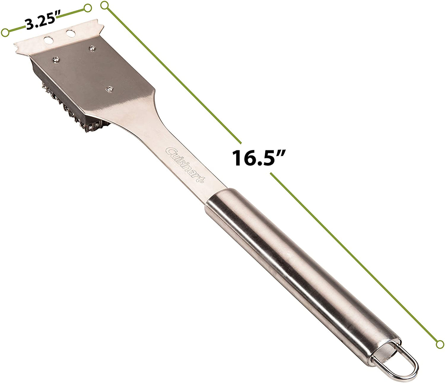 CCB-5014 BBQ Grill Cleaning Brush and Scraper, 16.5", Stainless Steel, 16. 5