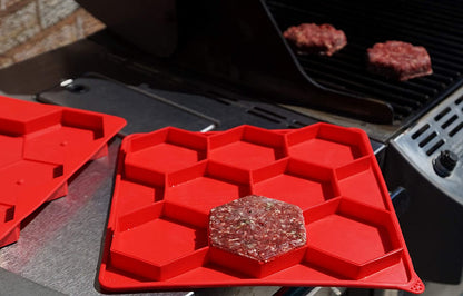 Burger Master Innovative 8-In-1 Burger Press & Freezer Container Makes 8 Quarter-Pound Burgers 32 Oz., Tasty Amazing Burgers, Easy-To-Clean & Dishwasher Safe