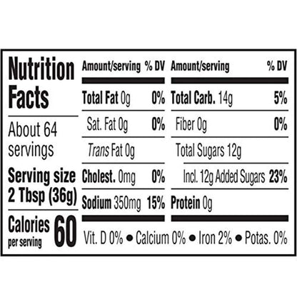 Kraft Hickory Smoke Slow-Simmered Barbecue Sauce, 17.5 Oz Bottle