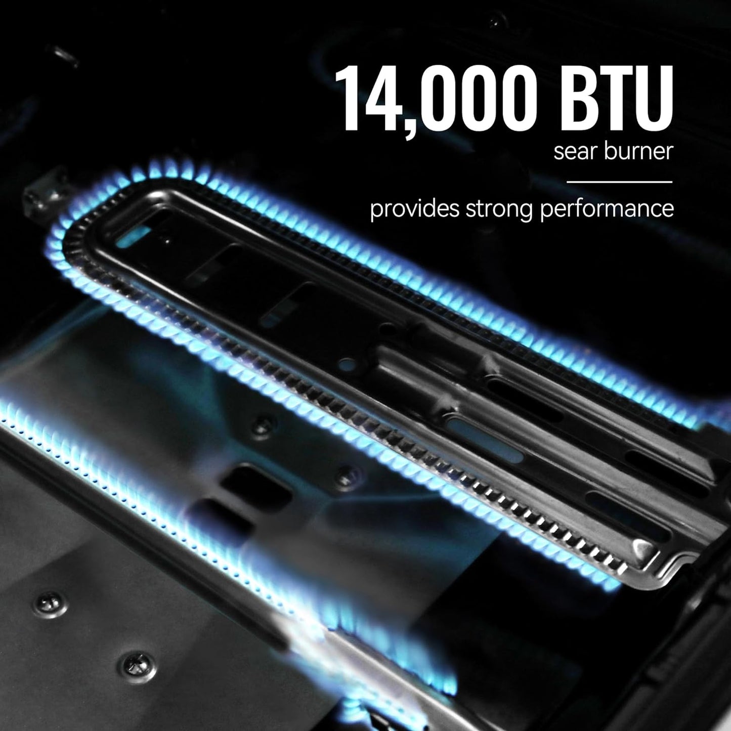 GA5401T 5-Burner BBQ Propane Grill with Sear Burner and Side Burner, Stainless Steel Barbecue Gas Grill for Outdoor Patio Garden Picnic Backyard Cooking, 64,000 BTU, Silver