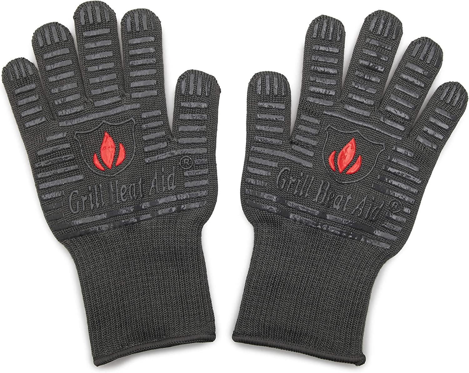 BBQ Gloves Heat Resistant 1,472℉ Extreme. Kitchen Dexterity Handle Oven Cooking Hot Food on Cast Iron, Baking, Barbecue, Smoker. Multi-Purpose Fireproof Indoor Outdoor Use Men & Women.