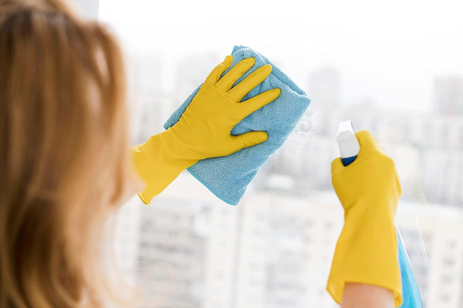 3 Pairs Yellow Cleaning Dish Gloves, Professional Natural Rubber Latex Gloves, Kitchen Dishwashing Gloves (3 Pairs)