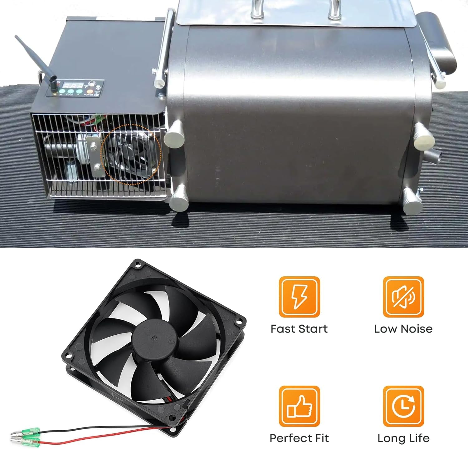 Stanbroil Fan Replacement Kit for Green Mountain Davy Crockett and Trek Wood Pellet Grill