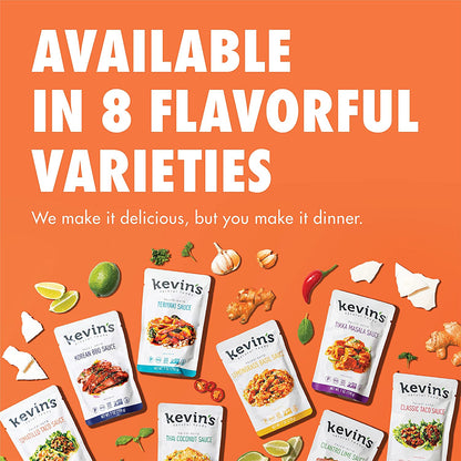 Kevin'S Natural Foods Korean BBQ Sauce - Keto and Paleo Simmer Sauce - Stir-Fry Sauce, Gluten Free, No Preservatives, Non-Gmo - 3 Pack (Korean BBQ)