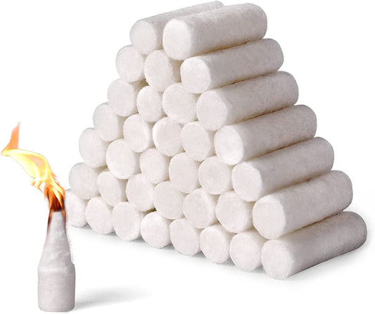 Fire Starters for Campfires, Camping Emergency, Survival, Fire Pits, Grills, Fireplace with 5+ Minute Burn 35 Counts