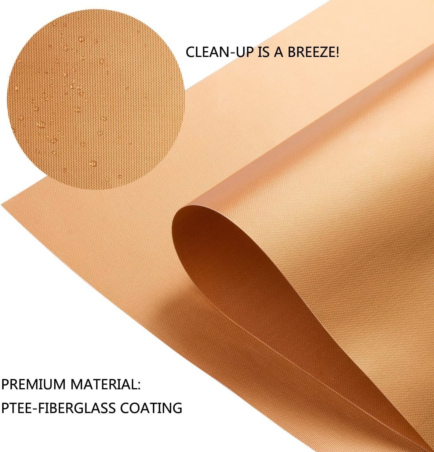 Copper Grill Mats for Outdoor Grill -Set of 5 Nonstick BBQ Grill Mat 15.75 X 13", Reusable & Heavy Duty under Grill Mat, Easy to Clean, Works for Gas, Charcoal, Electric Grill