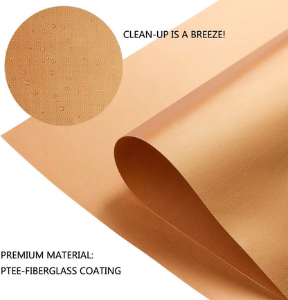 Copper Grill Mats for Outdoor Grill -Set of 5 Nonstick BBQ Grill Mat 15.75 X 13", Reusable & Heavy Duty under Grill Mat, Easy to Clean, Works for Gas, Charcoal, Electric Grill