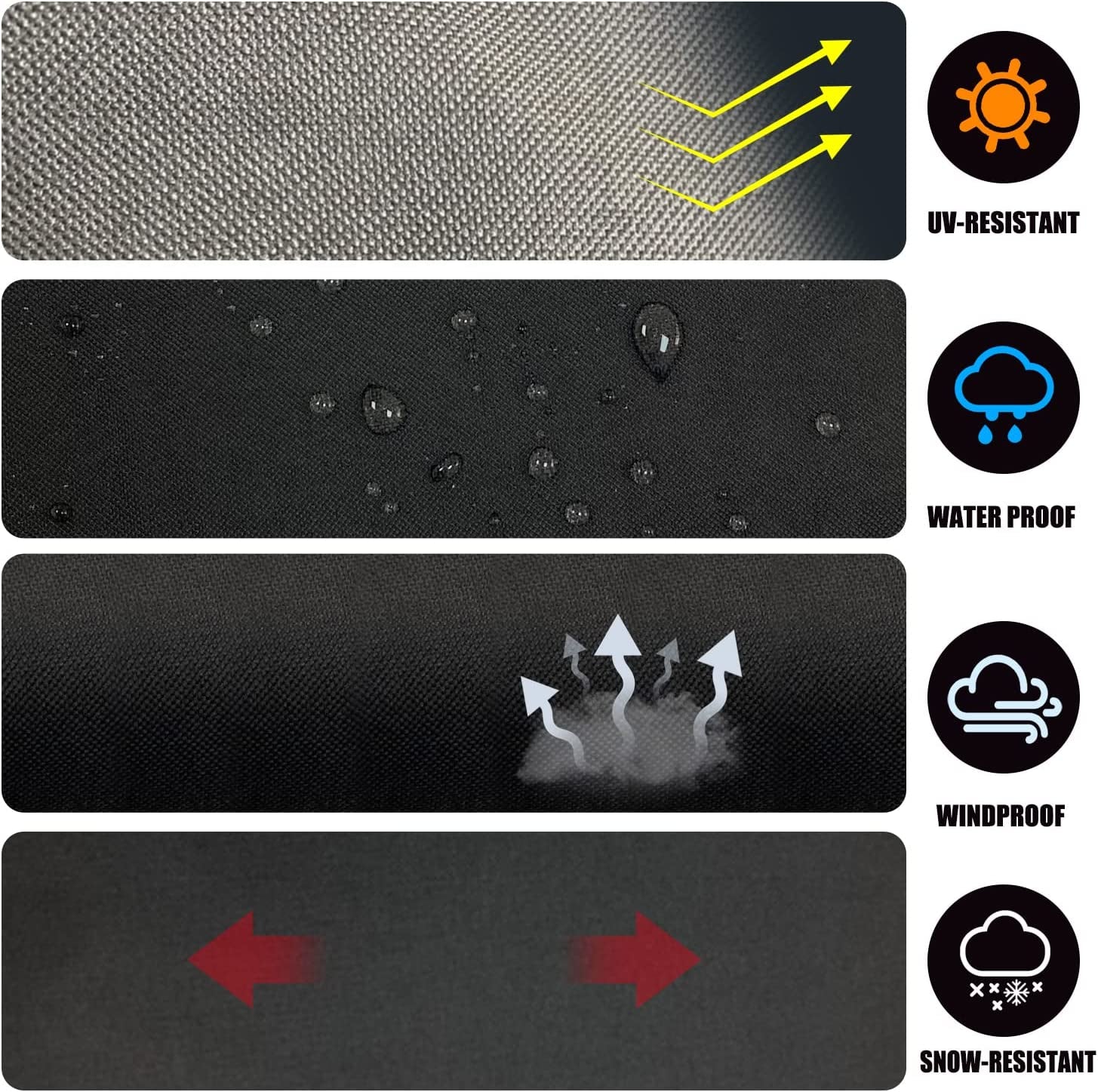 Heavy Duty Grill Cover for Blackstone 22Inch Tabletop Griddle with Hood and Also Fit for Coleman Roadtrip LX,LXX, LXE, 285 Camping Grills and Smoke Hollow 205 Grill,600D Heavy Duty Cover - Heighten