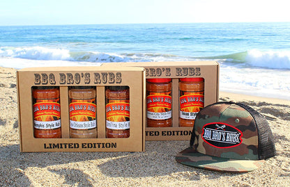 BBQ BROS RUBS (Western Style) - Ultimate Barbecue Spices Seasonings Set - Use for Grilling, Cooking & Smoking - Meat Rub, Dry Marinade, Rib Rub & Meat Seasoning - Great On; Steak, Chicken, Pork, Beef, Brisket - Backed with 100% Customer Guarantee