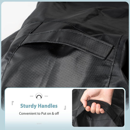 Griddle Cover for Blackstone 28 Inch Culinary Series, Heavy Duty Waterproof 5472 Flat Top Gas Grill Cover with Large Air Vent, Click-Close Straps, Handle and Zipper, Black