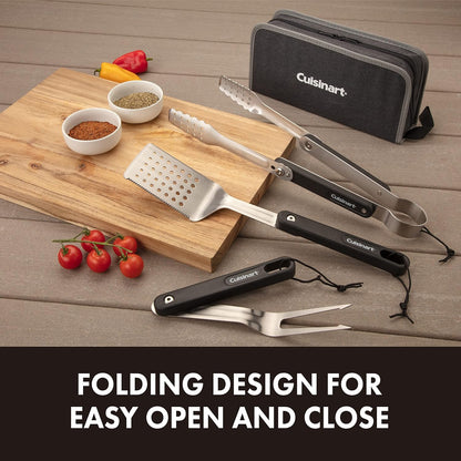 CGS-1000 4-Piece Folding Grill Tool Set