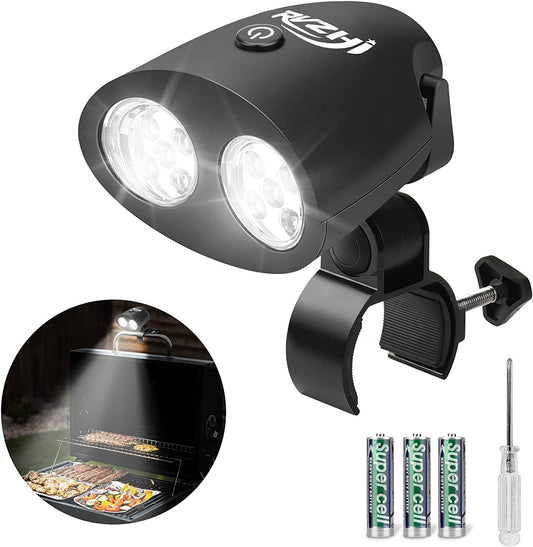 Grill Light BBQ Accessories: Grilling Gifts for Men Christmas Stocking Stuffers, Smoker Grilling Accessories for Outdoor Grill, BBQ Light with Two Brightness Settings, 3 Batteries Included