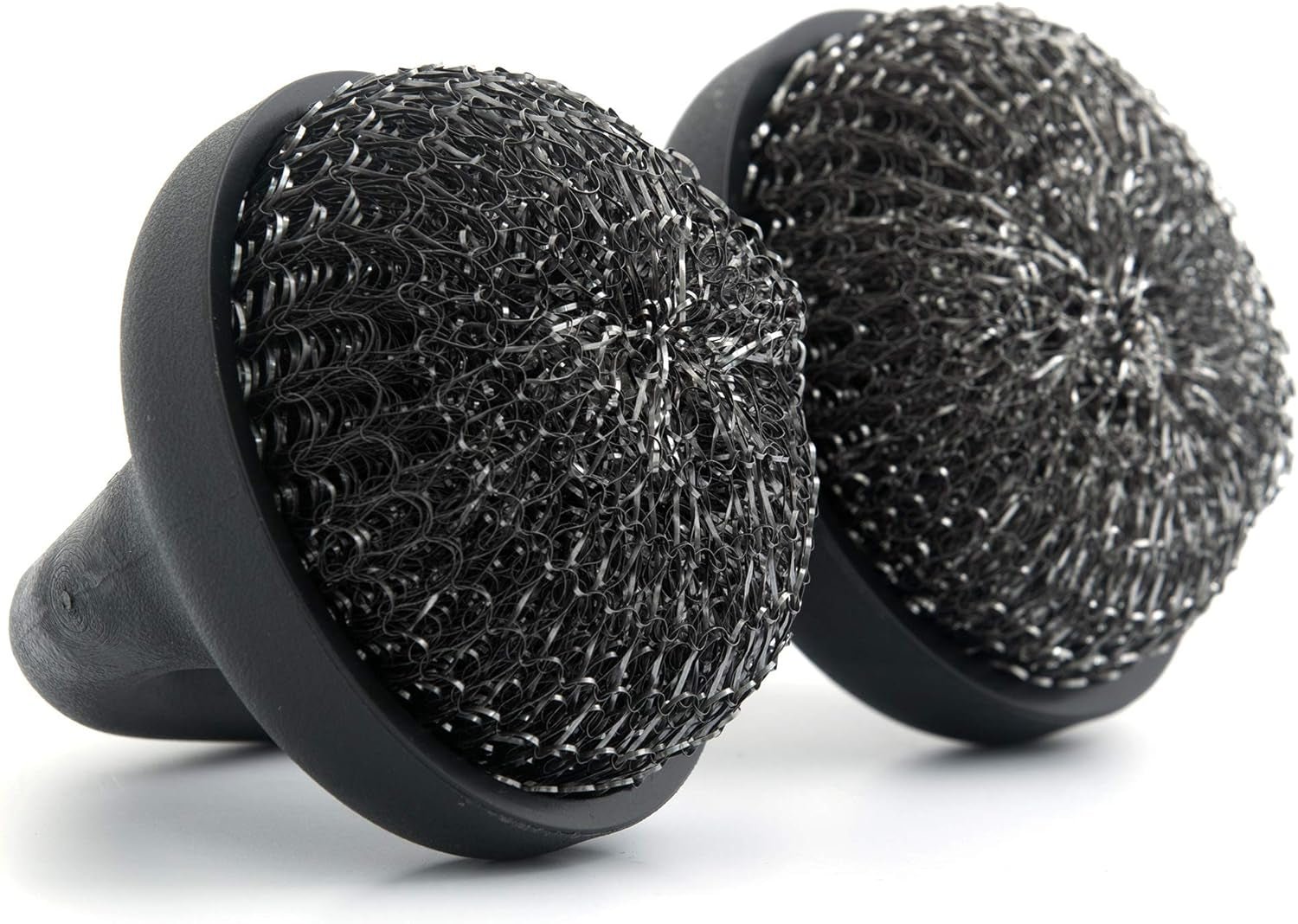 ™ Premium BBQ Grill Brush Easy Grip Double Pad Stainless Steel Cleaner for Gas and Charcoal Grill- Safe for Ceramic, Steel, Cast Iron Grill Grate- Grilling Gifts