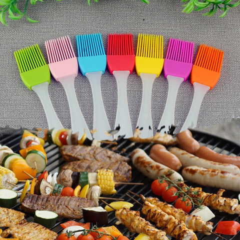 Image of 1Pc 17CM Small Oil Brush Silicone High Temperature Baking Barbecue Brush BBQ Baking Grilling Brush Food Grade Pastry Brush