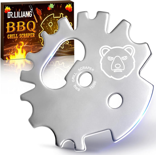 BBQ Grill Scraper Stocking Stuffers for Men - Gifts for Men Women Dad Unique Cooking Gift Ideas Cool Kitchen Gadgets Useful Stuff Smoker Accessories Outdoor Grilling Grate Cleaning Tools Christmas