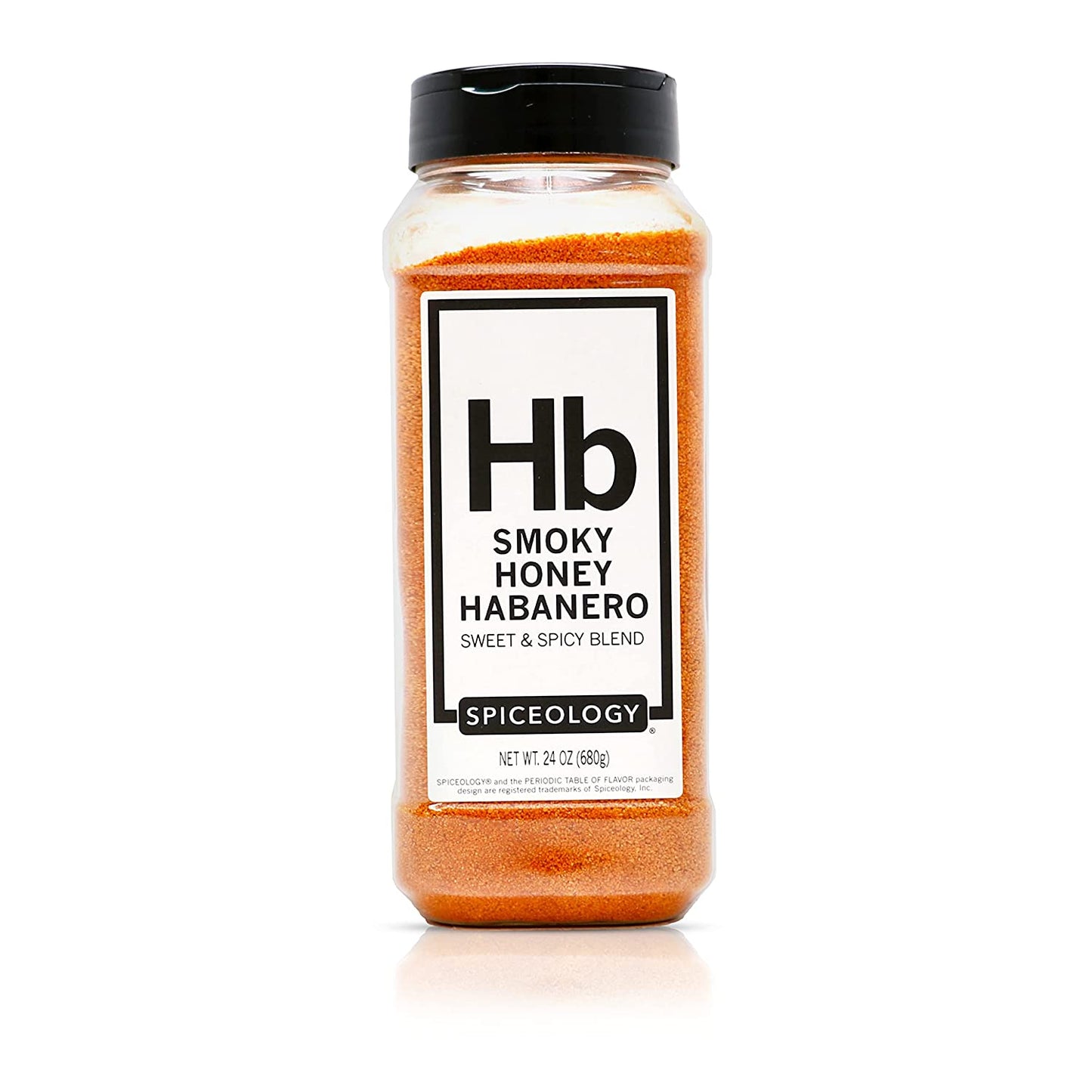 Spiceology - Smoky Honey Habanero - Sweet & Spicy BBQ Rub - Barbeque Rubs, Spice Blends and Seasonings for Smoking or Grilling - Use On: Chicken, Wings, Pork, Steak, Nuts, Butter, Bacon, or Burgers - 24 Oz