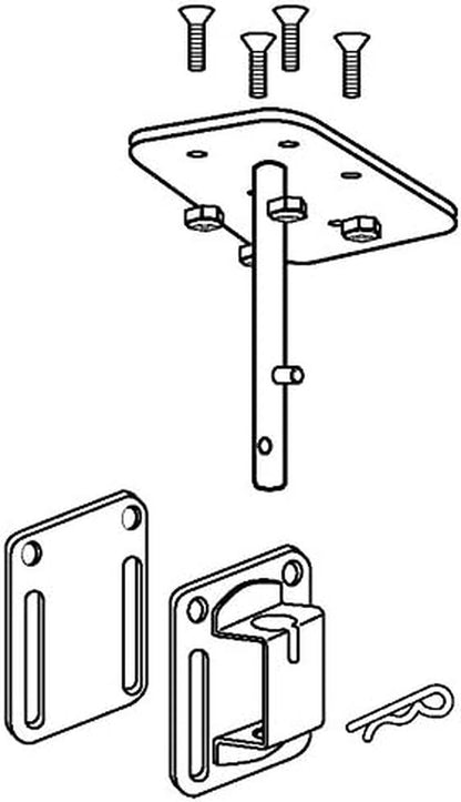 Single Square/Flat Rail Mount (Gourmet Series Grill Only), Multi, One Size
