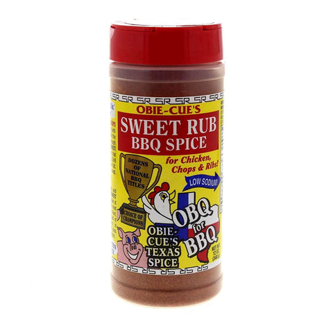 Image of Obie-Cue'S Sweet Rub BBQ Spice for Chicken, Chops & Ribs (12 Oz)