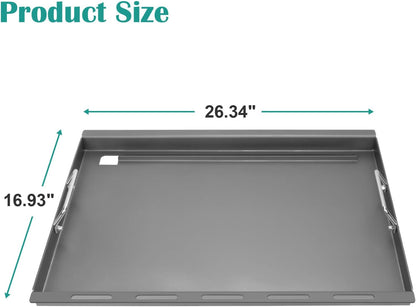 Full-Size Griddle Inserts for Home Depot Nexgrill 4 Burner 720-0830, 720-0830H, 720-0783E, Flat Top Grill Griddle for 5 Burner 720-0888N, 720-0888, 720-0697, Grills
