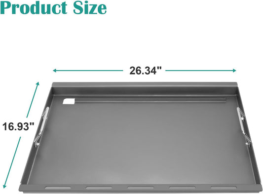 Full-Size Griddle Inserts for Home Depot Nexgrill 4 Burner 720-0830, 720-0830H, 720-0783E, Flat Top Grill Griddle for 5 Burner 720-0888N, 720-0888, 720-0697, Grills