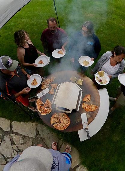 Classic 40" Grill with a Low round Base Home Chef Max Bundle with 10 Grilling Accessories.