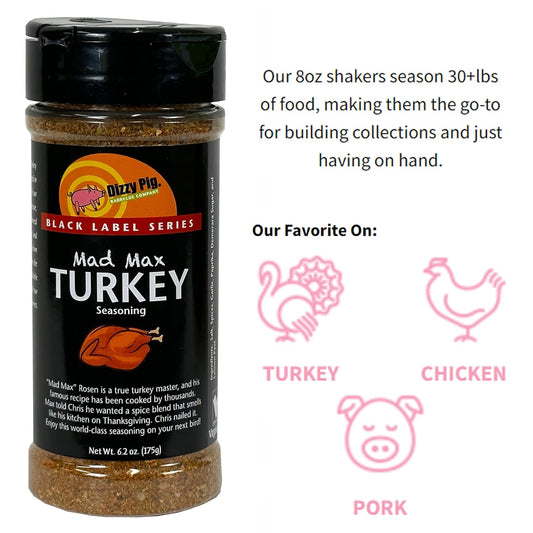 Dizzy Pig Llc BBQ RUB MAX Turkey 6.2OZ