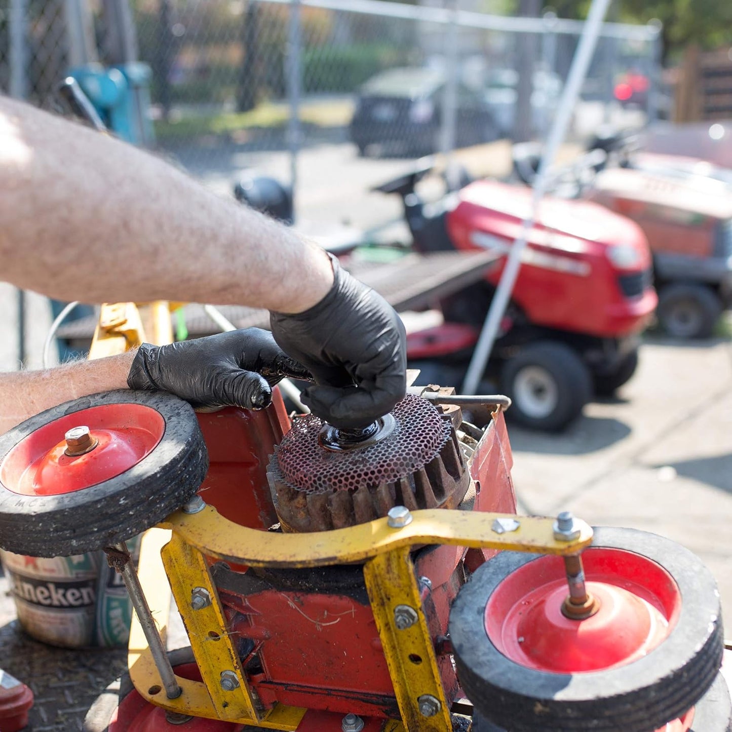 Black Nitrile Disposable Industrial-Grade Gloves 3 Mil, Latex and Powder-Free, Food-Safe, Non-Sterile, Lightly-Textured