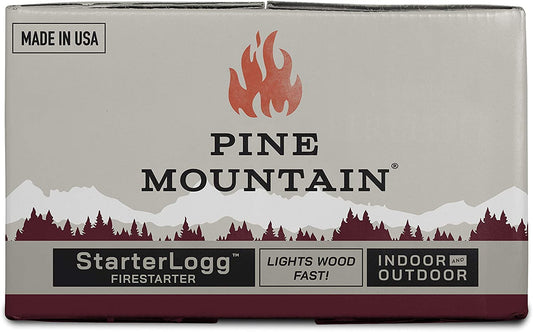 Pine Mountain Starterlogg Select-A-Size Firestarting Blocks, 24 Starts Firestarter Wood Fire Log for Campfire, Fireplace, Wood Stove, Fire Pit, Indoor & Outdoor Use, Red