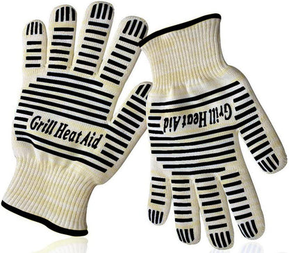 Extreme Heat Resistant Grill/Bbq Gloves | Premium Insulated Durable Fireproof Kitchen Mitts Designed for Cooking, Grilling, Frying, Baking | Indoor/Outdoor Accessories for Men & Women