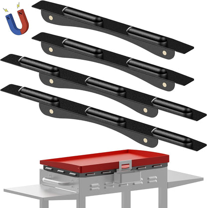 Upgraded Wind Guards for Blackstone 36 Inch Griddle, Blackstone Griddle Accessories, Magnetic Stainless Steel Wind Screen for Blackstone Grill, Protect Flame Hold Heat, Compatible with Hood＆Side Shelf