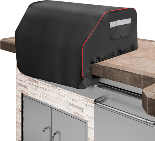 Built–In Grill Cover for Bull 45005, Built in Gas Grills 32 Inch BBQ Grill Top Cover for Bull Lonestar 4 Burner Bull Built in Bill Outlaw, Outdoor 87048 Smoker Waterproof Griddle Cover with Handle