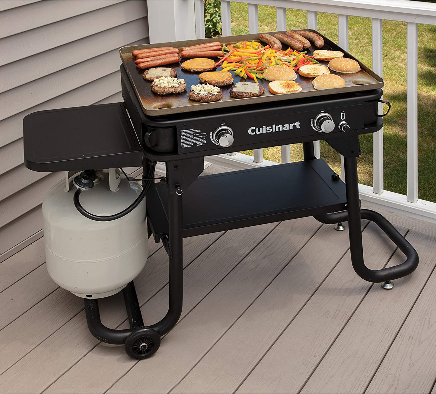 Flat Top Professional Quality Propane CGG-0028 28" Two Burner Gas Griddle